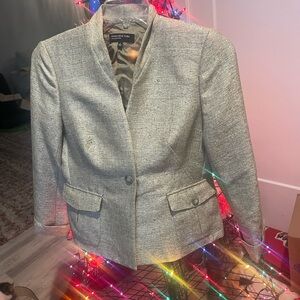 Jones New York Light Beige/Gold Women's Blazer